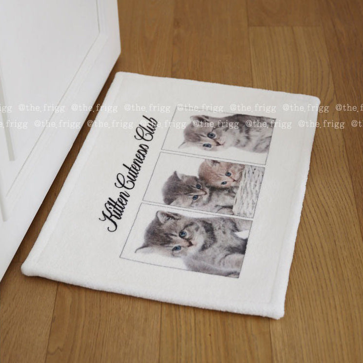 キャットプリントマット｜45x65