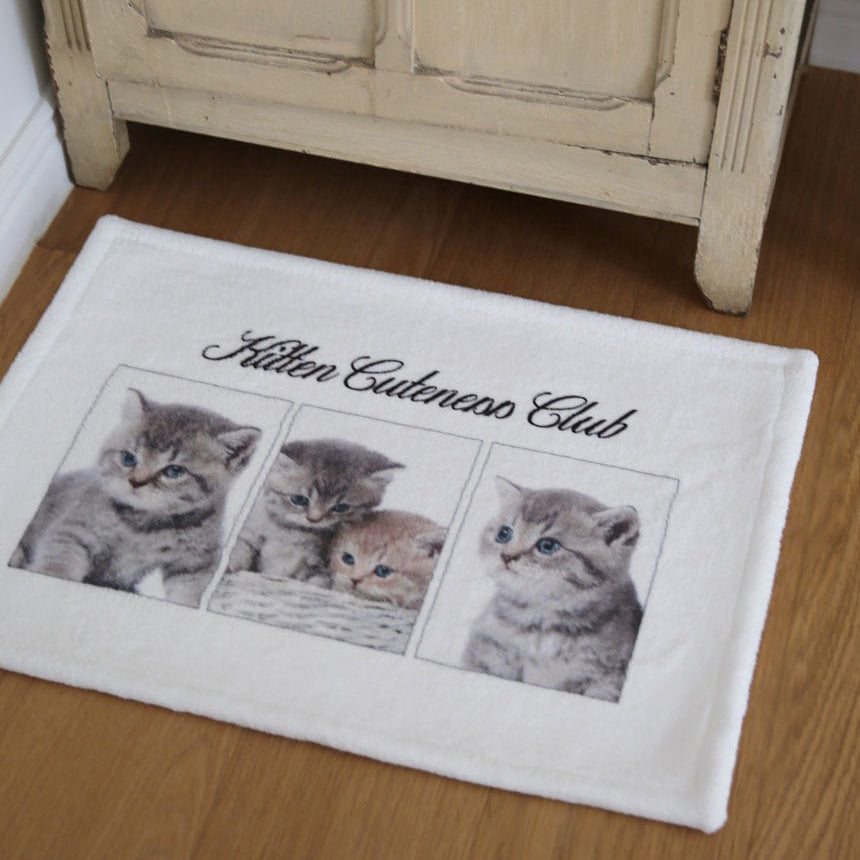 キャットプリントマット｜45x65