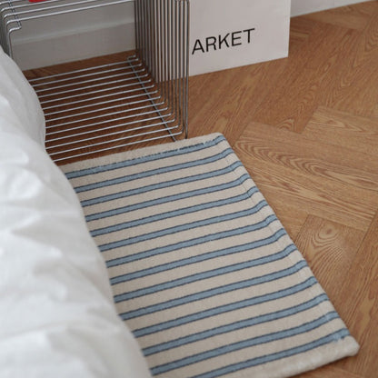 ブルーストライプマット（Chika Stripe Mat）｜45x65