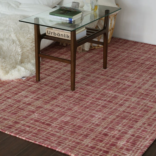 レッドウィンターラグ｜洗えるラグ