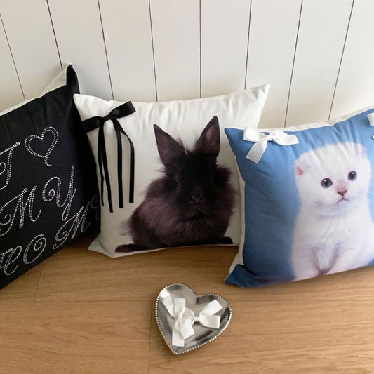 リボンポイント インテリアクッション｜（全3種）