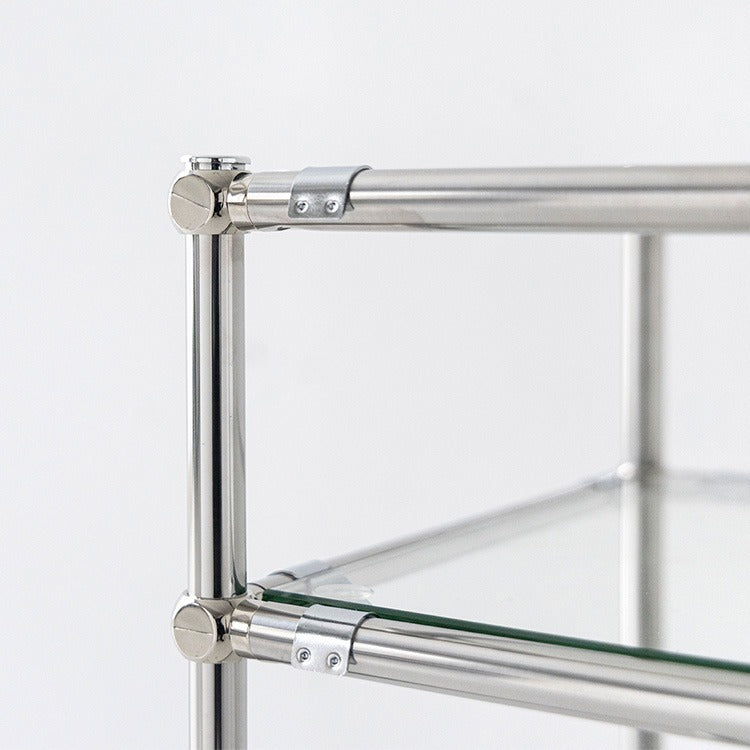 SIMPLIE 3段ガラスサイドテーブル 400575｜MK288