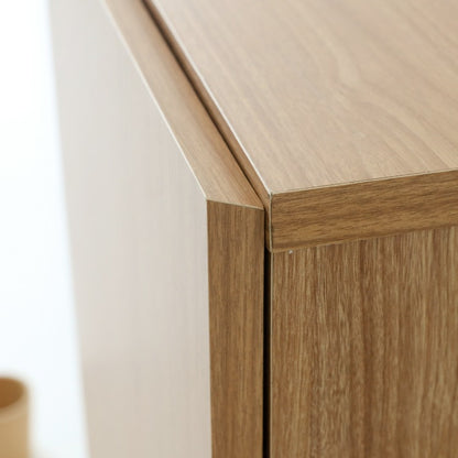 MIRANS 木目調コンソール収納棚｜3ドア