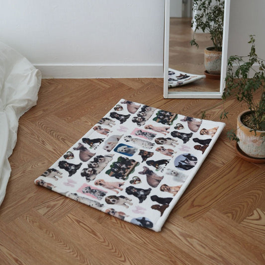 キャット＆パピー プリントマット｜45x65