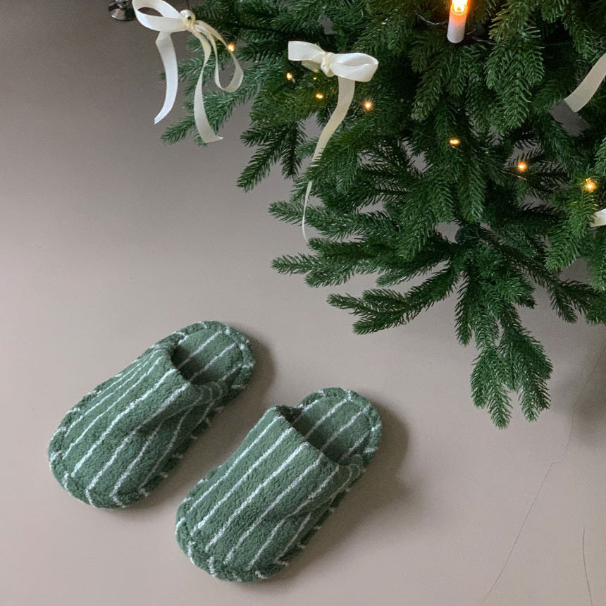 Martti ストライプスリッパ｜ルームシューズ