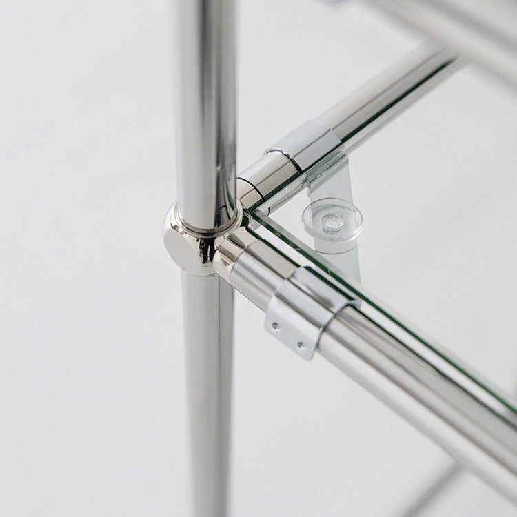 SIMPLIE 3段ガラスサイドテーブル 400575｜MK288