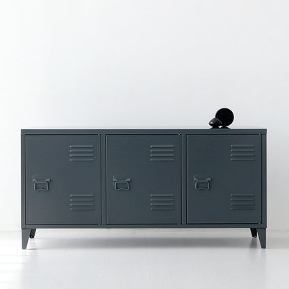 MKB アンティークスチールキャビネット｜横型3ドア