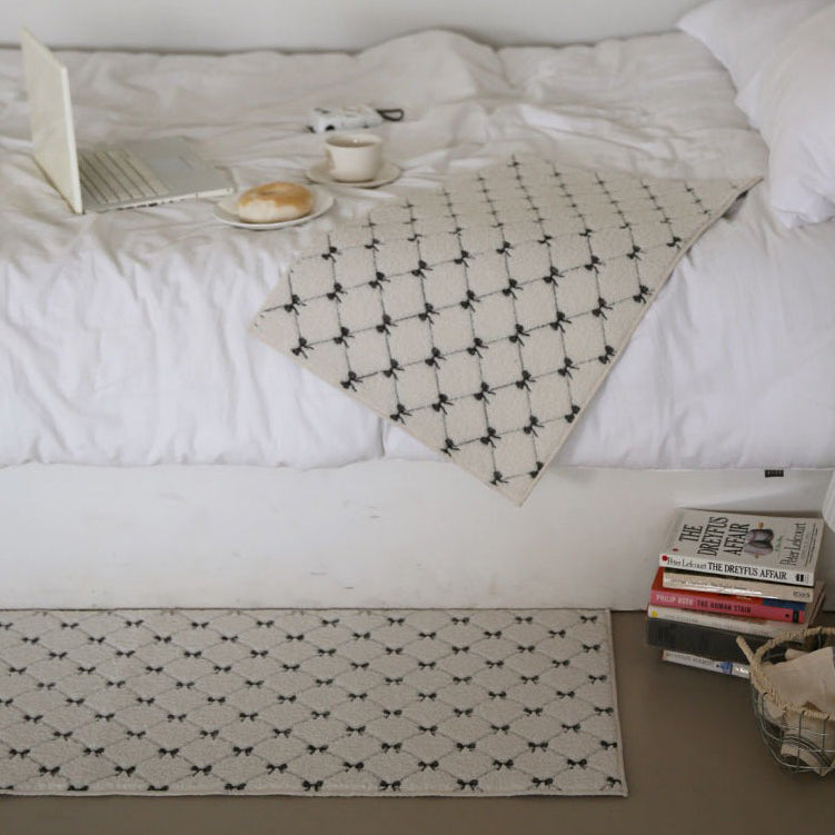 メイズリボン ジャカードラグ｜洗えるラグ