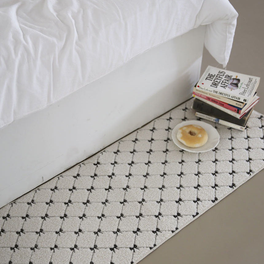 メイズリボン ジャカードラグ｜洗えるラグ