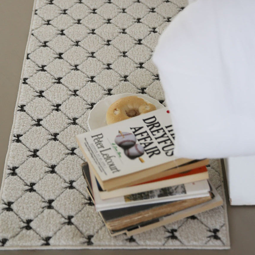 メイズリボン ジャカードラグ｜洗えるラグ