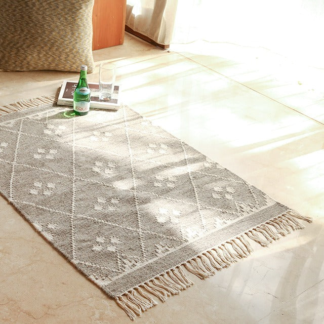 MALONEY ハンドメイドラグ｜80x115cm