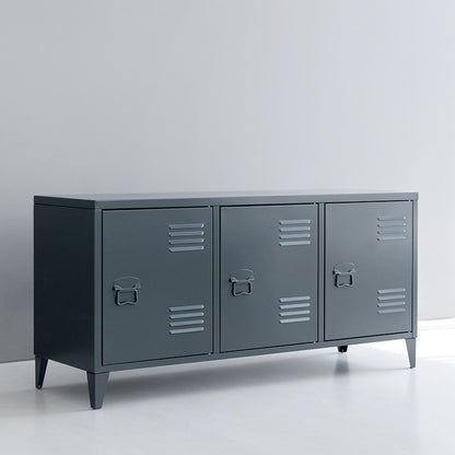 MKB アンティークスチールキャビネット｜横型3ドア