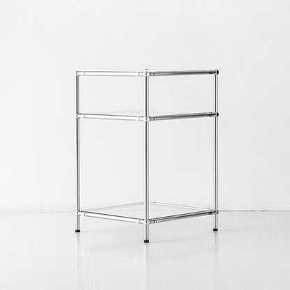 SIMPLIE 3段ガラスサイドテーブル 400625｜MK287