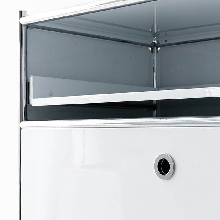 SIMPLIE 移動式収納トロリー 4段1ドア｜BC641