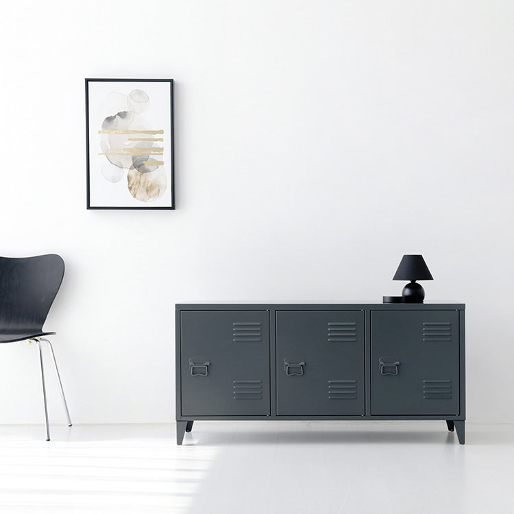 MKB アンティークスチールキャビネット｜横型3ドア