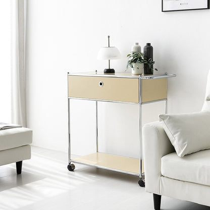 SIMPLIE 移動式収納ラック 2段1ドア｜BC646