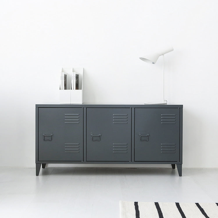 MKB アンティークスチールキャビネット｜横型3ドア