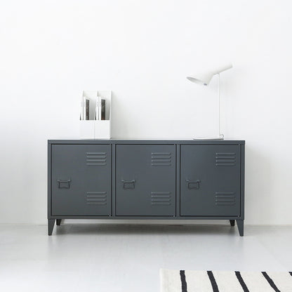 MKB アンティークスチールキャビネット｜横型3ドア