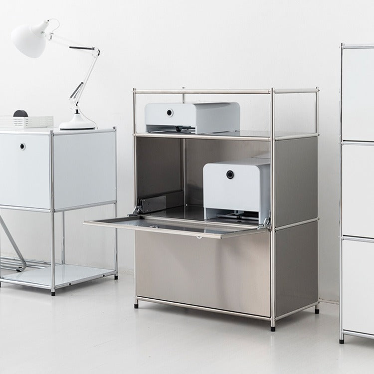 SIMPLIE モジュール2ドア収納ラック 1x3｜BC614 ステンレス