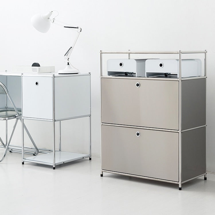 SIMPLIE モジュール2ドア収納ラック 1x3｜BC614 ステンレス