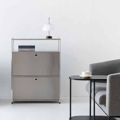 SIMPLIE モジュール2ドア収納ラック 1x3｜BC614 ステンレス