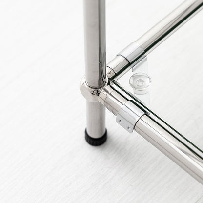 SIMPLIE 3段ガラスサイドテーブル 300645｜MK303