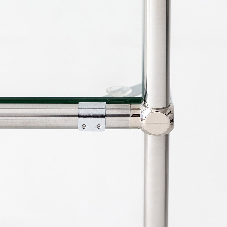 SIMPLIE 2段ガラスサイドテーブル｜MK290