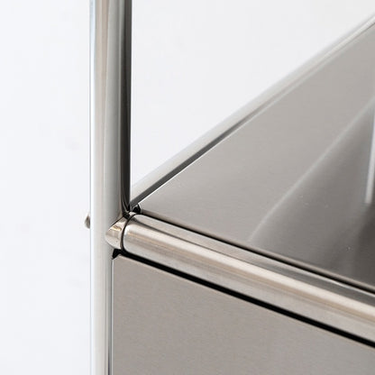 SIMPLIE モジュール2ドア収納ラック 1x3｜BC614 ステンレス