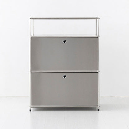 SIMPLIE モジュール2ドア収納ラック 1x3｜BC614 ステンレス