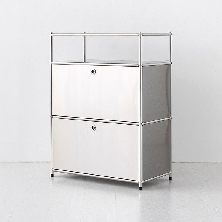 SIMPLIE モジュール2ドア収納ラック 1x3｜BC614 ステンレス