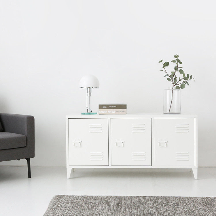 MKB アンティークスチールキャビネット｜横型3ドア