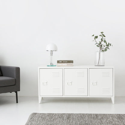 MKB アンティークスチールキャビネット｜横型3ドア