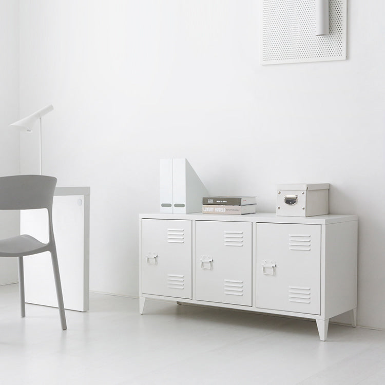 MKB アンティークスチールキャビネット｜横型3ドア