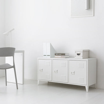 MKB アンティークスチールキャビネット｜横型3ドア