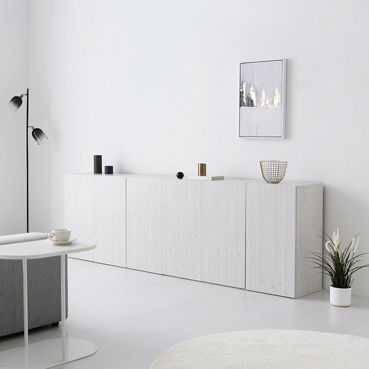 MIRANS 木目調コンソール収納棚｜3ドア