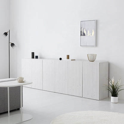 MIRANS 木目調コンソール収納棚｜3ドア