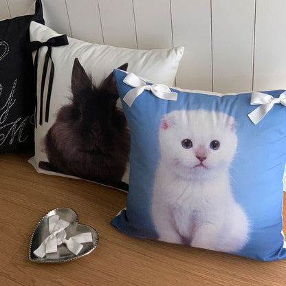 リボンポイント インテリアクッション｜（全3種）