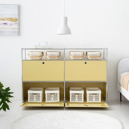 SIMPLIE モジュール4ドア収納ラック 2x3｜BC613