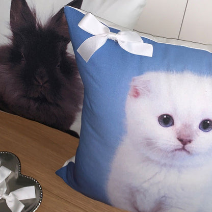 リボンポイント インテリアクッション｜（全3種）