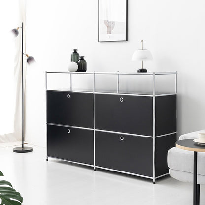 SIMPLIE モジュール4ドア収納ラック 2x3｜BC613