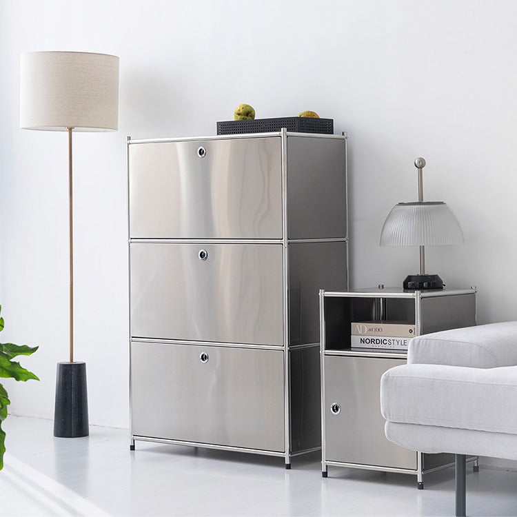 SIMPLIE モジュール3ドア収納ラック｜BC020 ステンレス