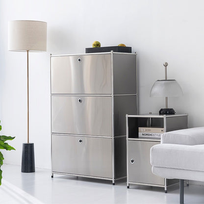 SIMPLIE モジュール3ドア収納ラック｜BC020 ステンレス