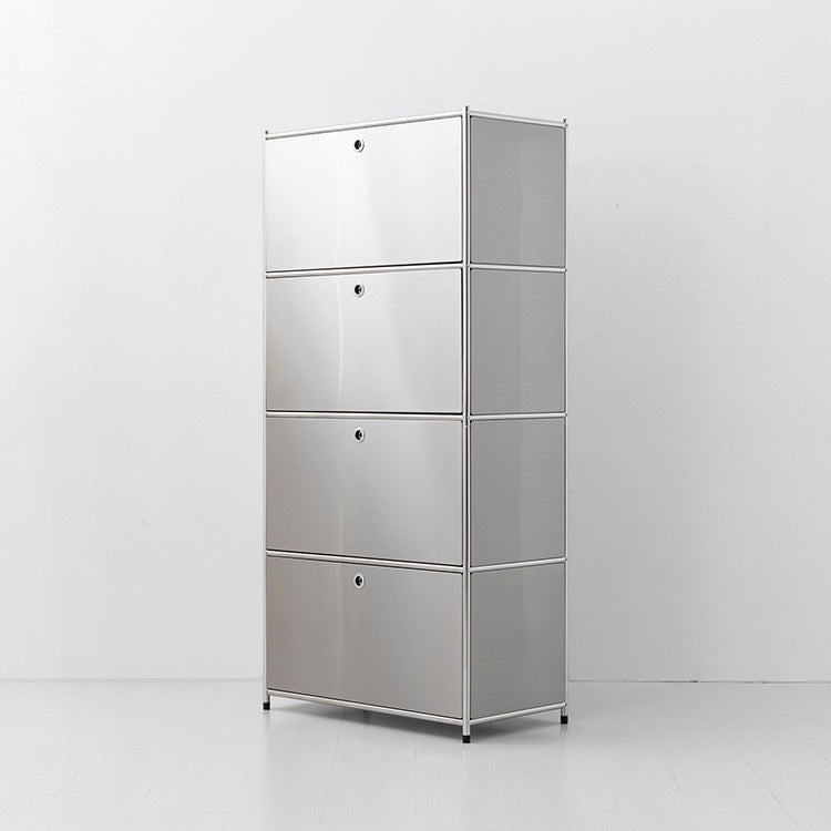 SIMPLIE モジュール4ドア収納ラック｜BC100 ステンレス