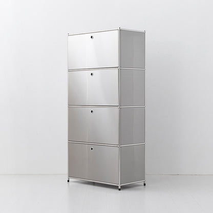 SIMPLIE モジュール4ドア収納ラック｜BC100 ステンレス