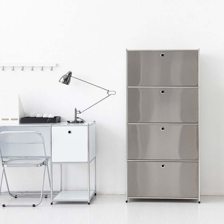 SIMPLIE モジュール4ドア収納ラック｜BC100 ステンレス