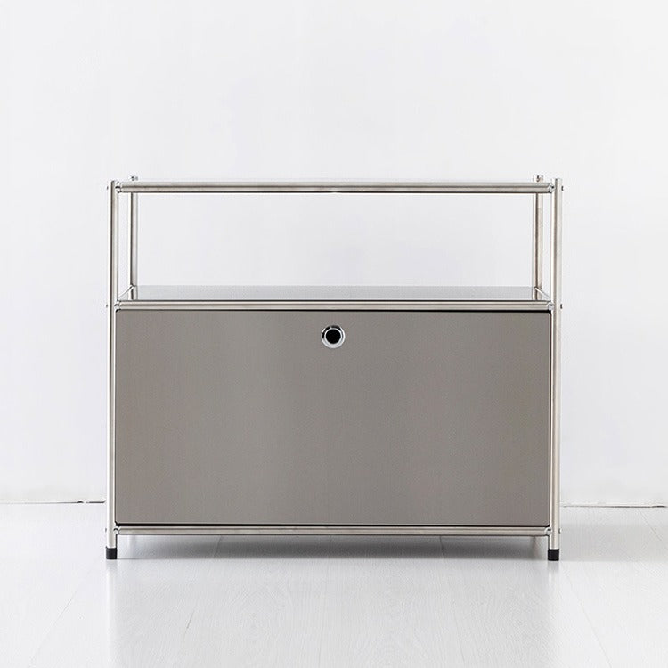 SIMPLIE モジュール1ドア収納ラック 1x2｜BC602 ステンレス