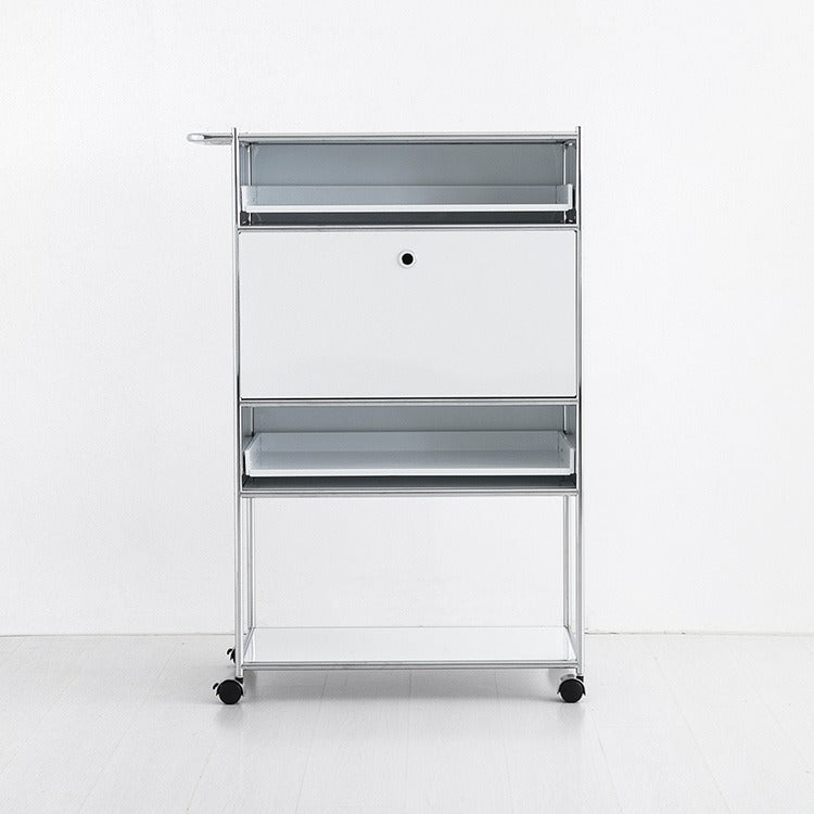 SIMPLIE 移動式収納トロリー 4段1ドア｜BC641