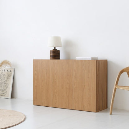 MIRANS 木目調コンソール収納棚｜3ドア