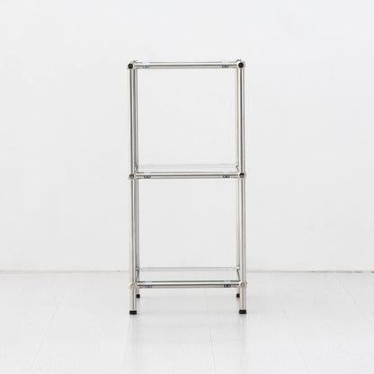 SIMPLIE 3段ガラスサイドテーブル 300645｜MK303