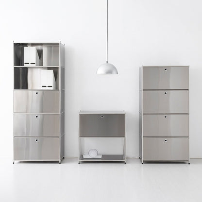 SIMPLIE モジュール4ドア収納ラック｜BC100 ステンレス